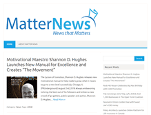 Tablet Screenshot of matternews.com